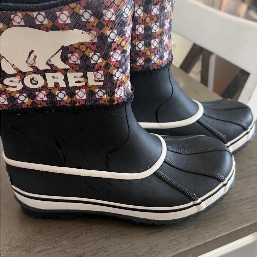 Sorel Kids Boots Black and White